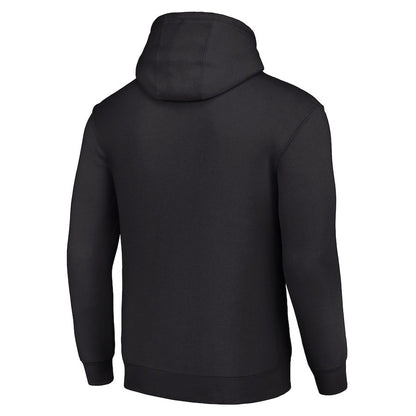 Los Angeles Rams Half Helmet Logo Pullover Hoodie - Black