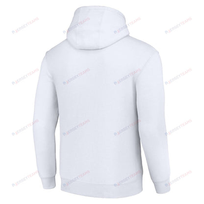Los Angeles Rams Half Helmet Logo Pullover Hoodie - White