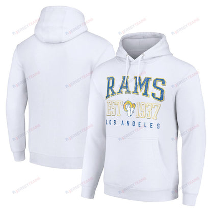 Los Angeles Rams Throwback Logo Pullover Hoodie - White