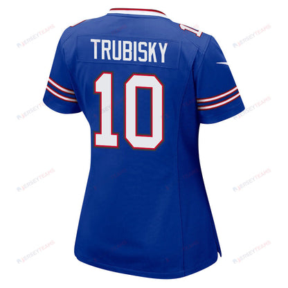 Mitch Trubisky 10 Buffalo Bills Team Game Women Jersey - Royal