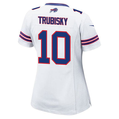 Mitch Trubisky 10 Buffalo Bills Team Game Women Jersey - White