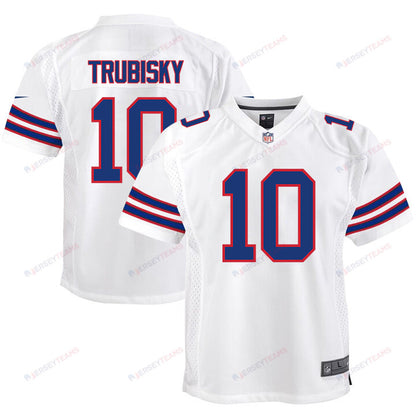 Mitch Trubisky 10 Buffalo Bills Team Game YOUTH Jersey - White