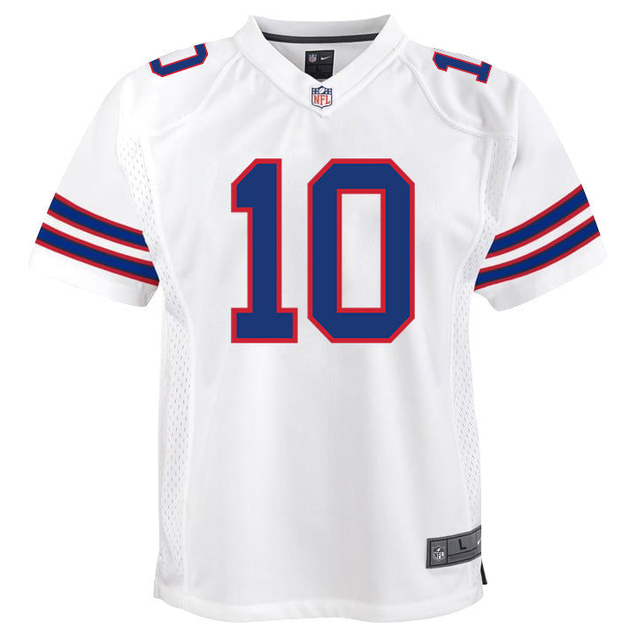 Mitch Trubisky 10 Buffalo Bills Team Game YOUTH Jersey - White