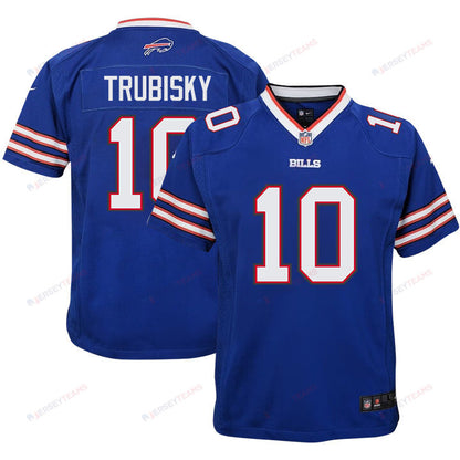 Mitch Trubisky 10 Buffalo Bills Team Game YOUTH Jersey - Royal