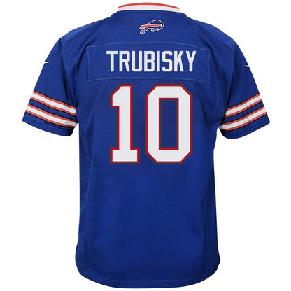 Mitch Trubisky 10 Buffalo Bills Team Game YOUTH Jersey - Royal