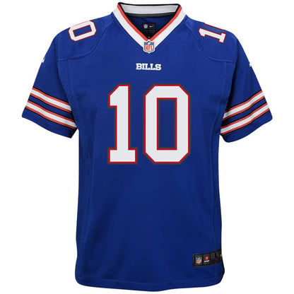 Mitch Trubisky 10 Buffalo Bills Team Game YOUTH Jersey - Royal