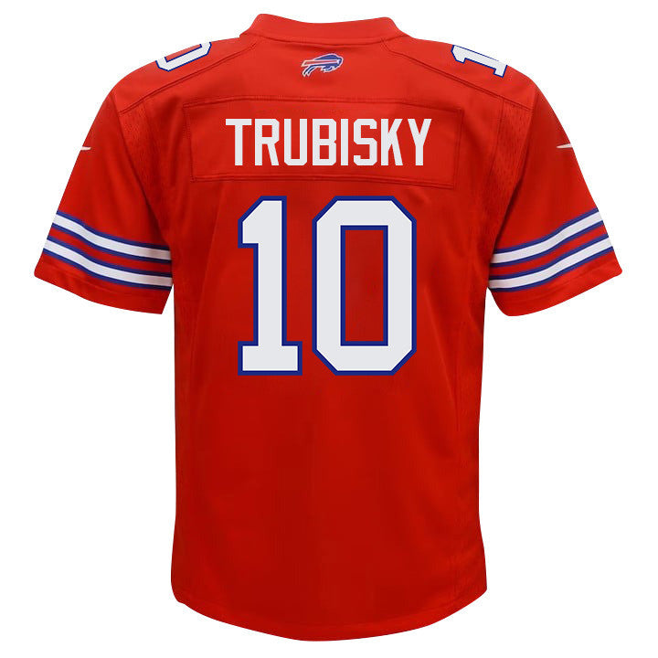 Mitch Trubisky 10 Buffalo Bills Team Game YOUTH Jersey - Red