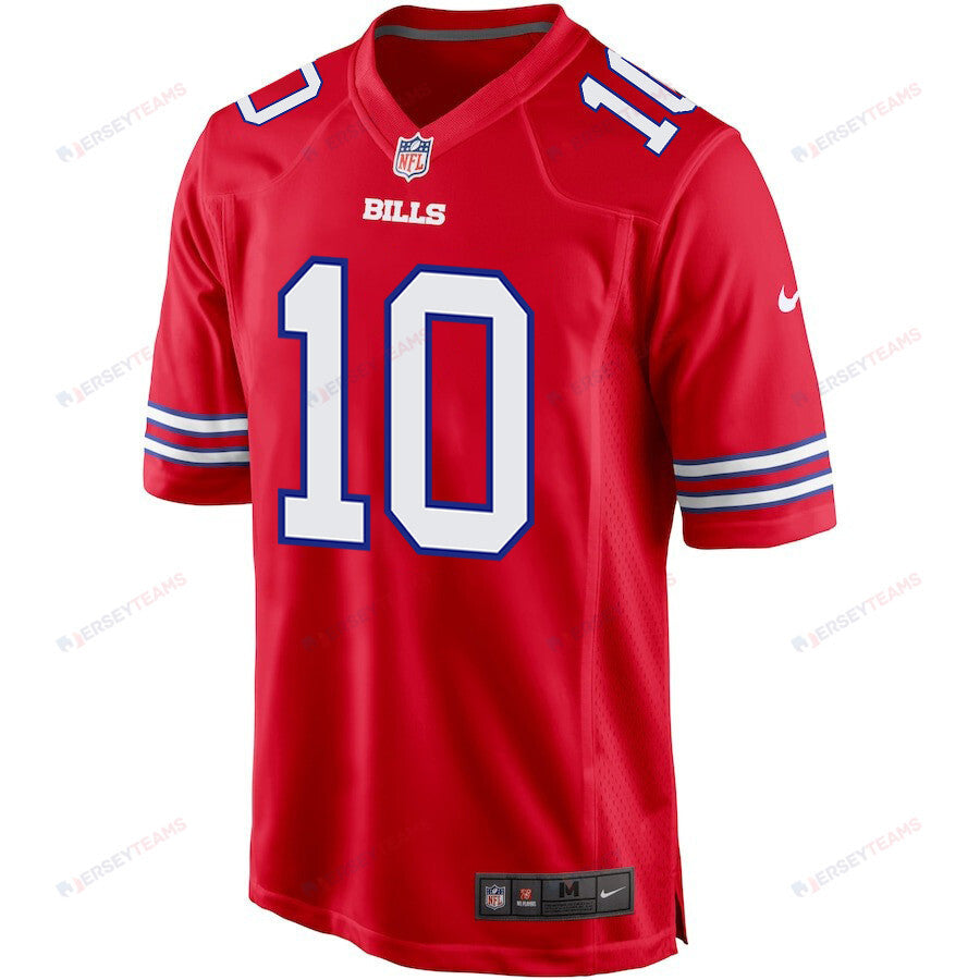 Mitch Trubisky 10 Buffalo Bills Team Game Men Jersey - Red