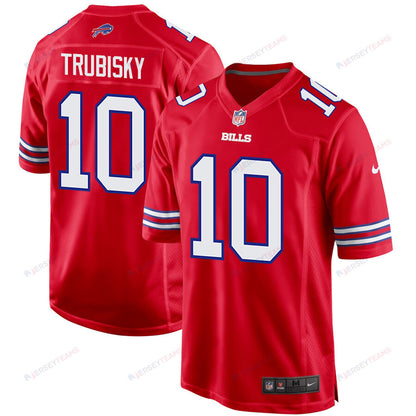 Mitch Trubisky 10 Buffalo Bills Team Game Men Jersey - Red