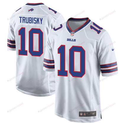 Mitch Trubisky 10 Buffalo Bills Team Game Men Jersey - White