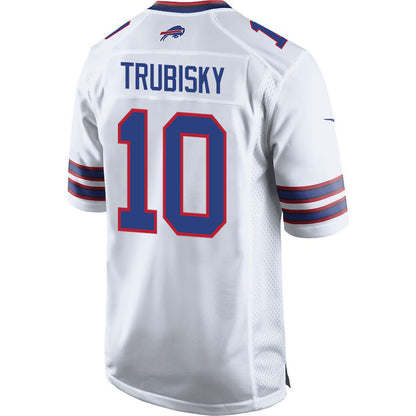 Mitch Trubisky 10 Buffalo Bills Team Game Men Jersey - White