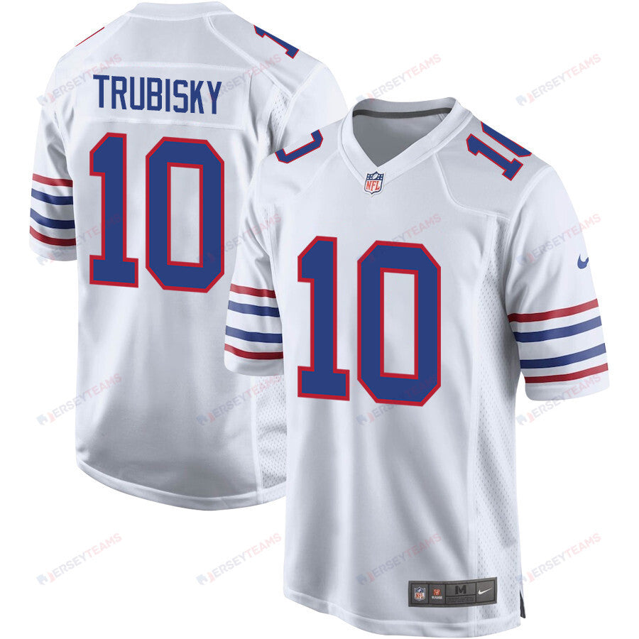 Mitch Trubisky 10 Buffalo Bills Team Alternate Game Men Jersey - White
