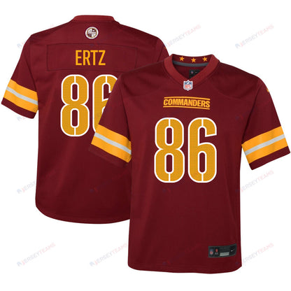 Zach Ertz 86 Washington Commanders Game YOUTH Jersey - Burgundy