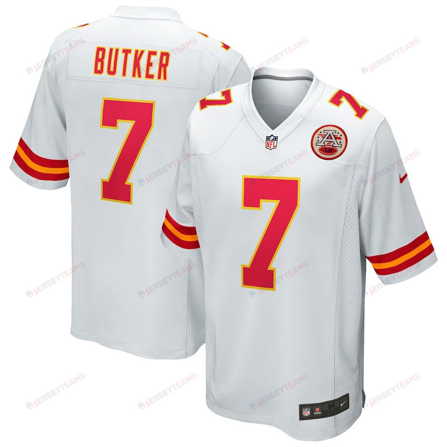 Harrison Butker 7 Kansas City Chiefs Game Men Jersey - White