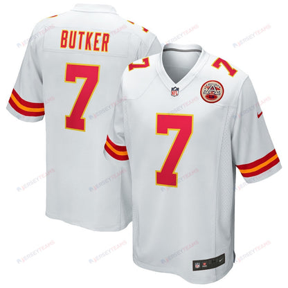 Harrison Butker 7 Kansas City Chiefs Game Men Jersey - White