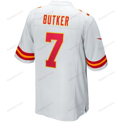 Harrison Butker 7 Kansas City Chiefs Game Men Jersey - White