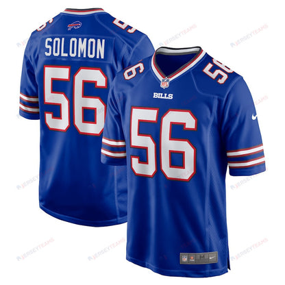 Javon Solomon 56 Buffalo Bills Game Men Jersey - Royal