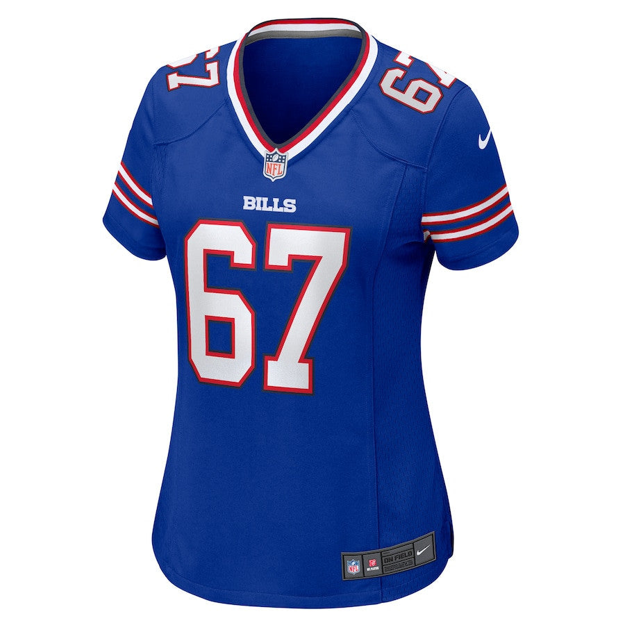 Travis Clayton 67 Buffalo Bills Women's Game Jersey - Royal