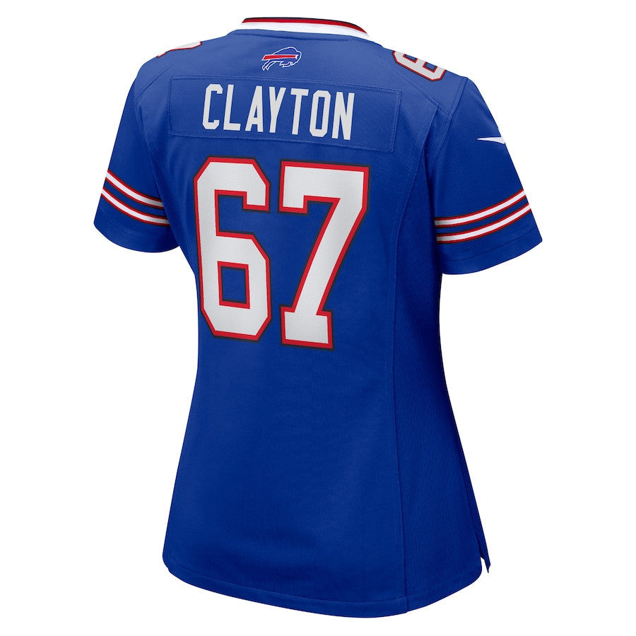 Travis Clayton 67 Buffalo Bills Women's Game Jersey - Royal