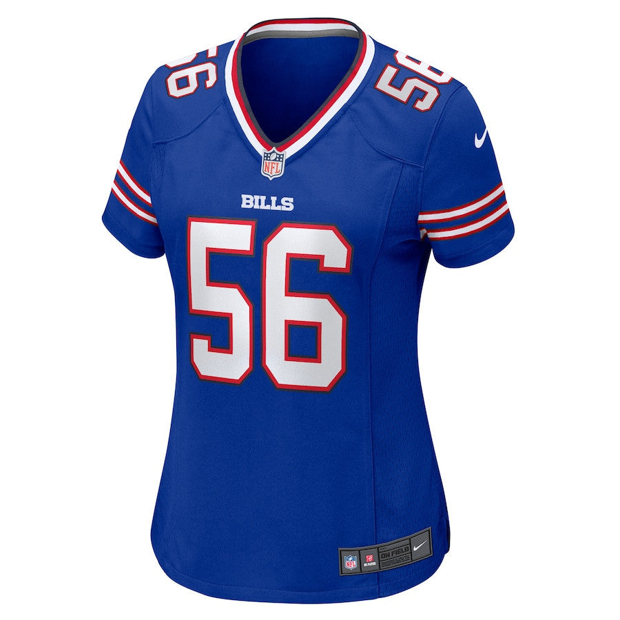 Javon Solomon 56 Buffalo Bills Women's Game Jersey - Royal