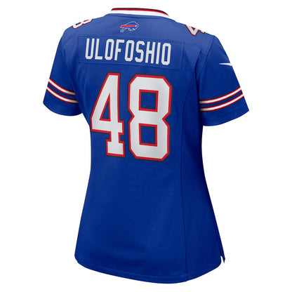 Edefuan Ulofoshio 48 Buffalo Bills Women's Game Jersey - Royal