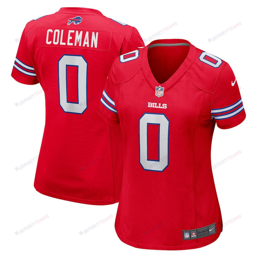 Keon Coleman 0 Buffalo Bills Women's Alternate Game Jersey - Red