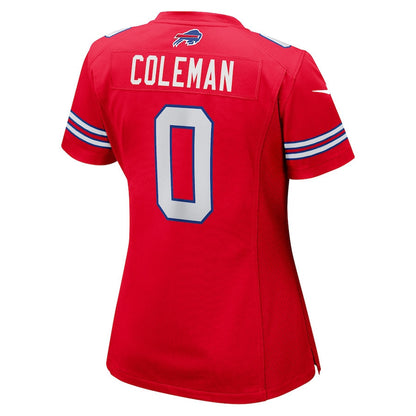 Keon Coleman 0 Buffalo Bills Women's Alternate Game Jersey - Red
