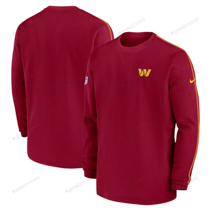 Washington Commanders 2024 Sideline Long Sleeve Shirt - Men's Burgundy
