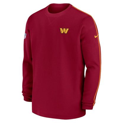Washington Commanders 2024 Sideline Long Sleeve Shirt - Men's Burgundy