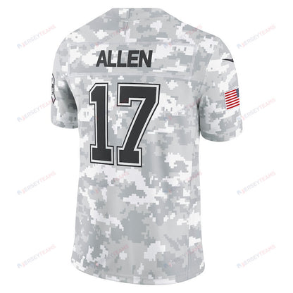 Josh Allen 17 Buffalo Bills 2024 Salute to Service Limited Men Jersey - Arctic Camo