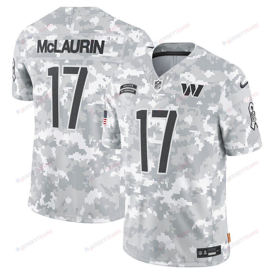 Terry McLaurin 17 Washington Commanders 2024 Salute to Service Limited Men Jersey - Arctic Camo