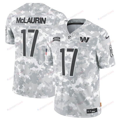Terry McLaurin 17 Washington Commanders 2024 Salute to Service Limited Men Jersey - Arctic Camo