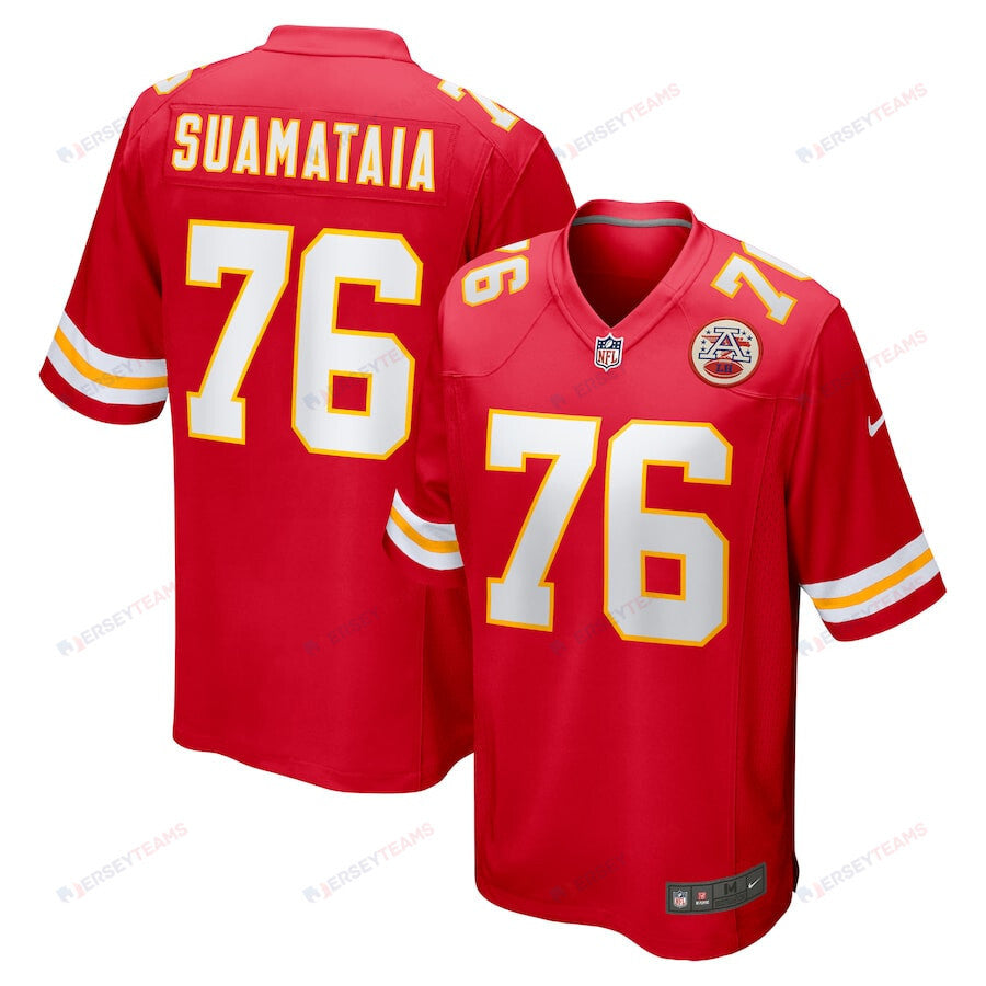 Kingsley Suamataia 76 Kansas City Chiefs Game Men Jersey - Red