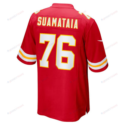 Kingsley Suamataia 76 Kansas City Chiefs Game Men Jersey - Red