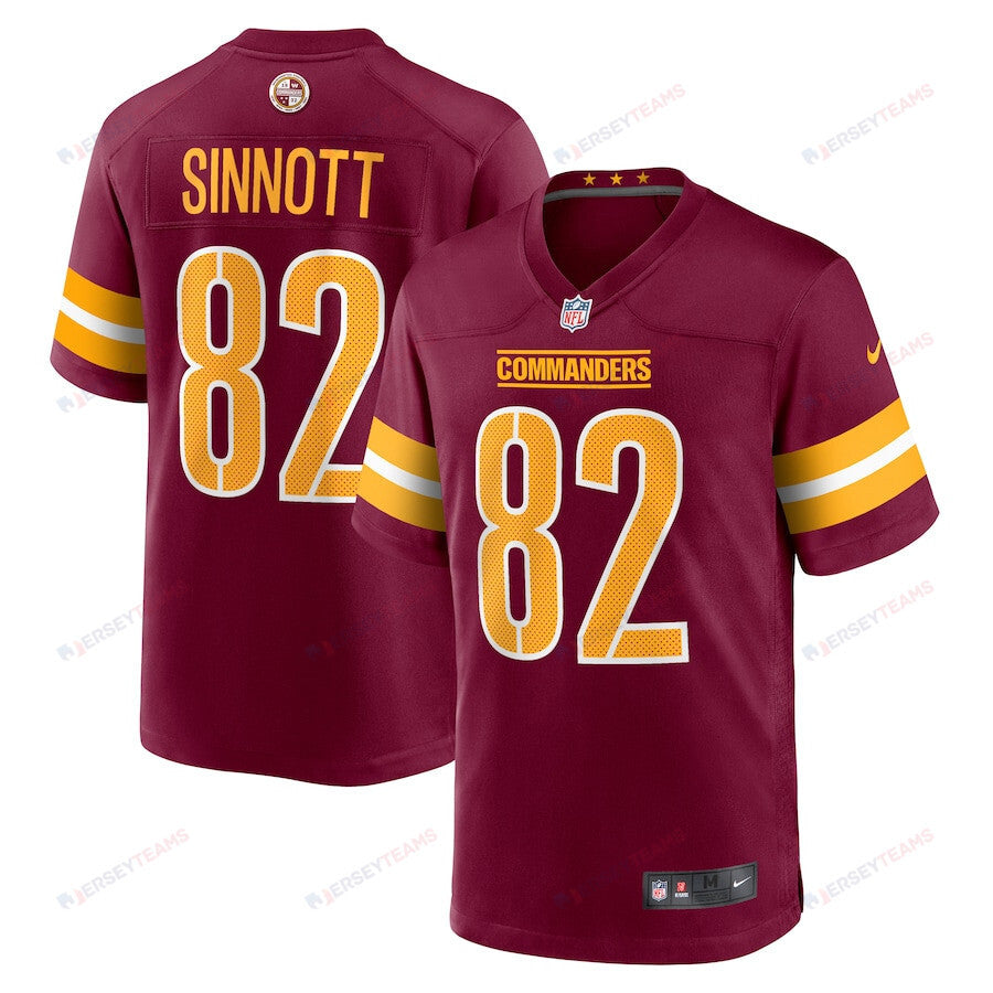 Ben Sinnott 82 Washington Commanders Game Men Jersey - Burgundy