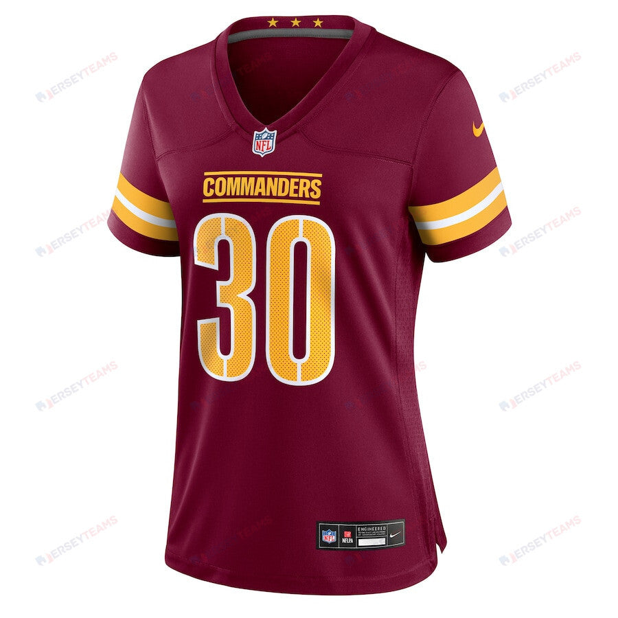 Austin Ekeler 30 Washington Commanders Women's Game Jersey - Burgundy