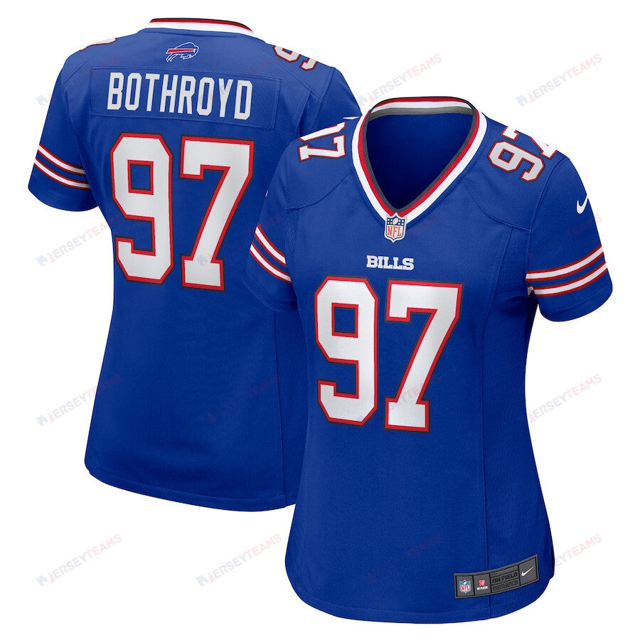 Rondell Bothroyd 97 Buffalo Bills Women's Game Jersey - Royal