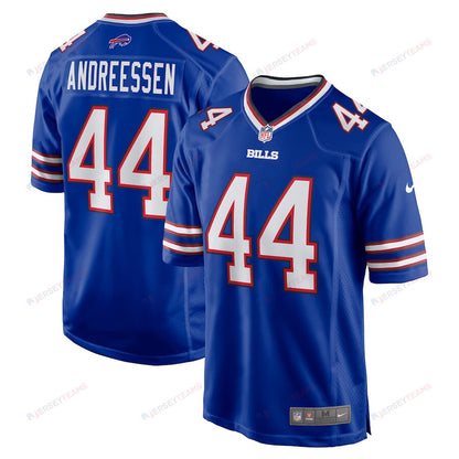 Joe Andreessen 44 Buffalo Bills Game Men Jersey - Royal