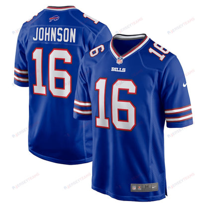 Xavier Johnson 16 Buffalo Bills Game Men Jersey - Royal