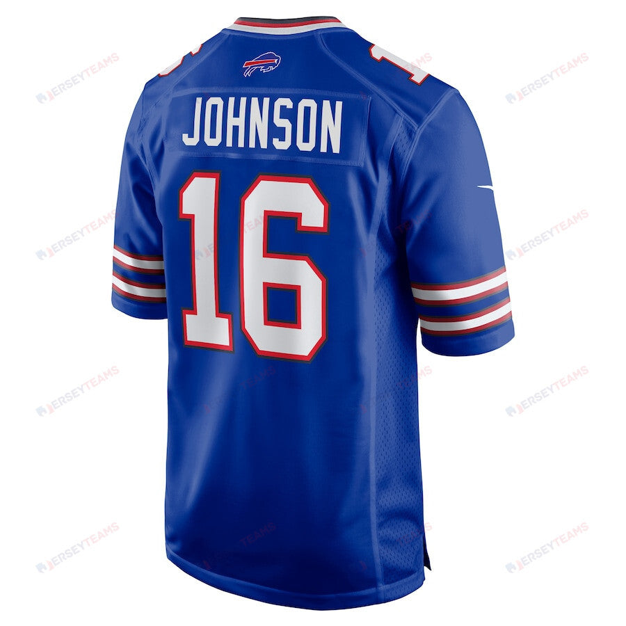 Xavier Johnson 16 Buffalo Bills Game Men Jersey - Royal