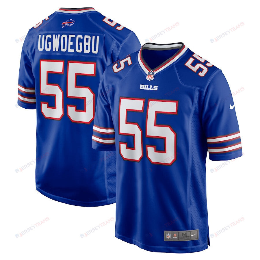 David Ugwoegbu 55 Buffalo Bills Game Men Jersey - Royal