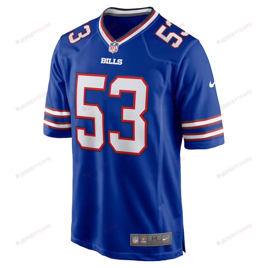 Branson Deen 53 Buffalo Bills Game Men Jersey - Royal