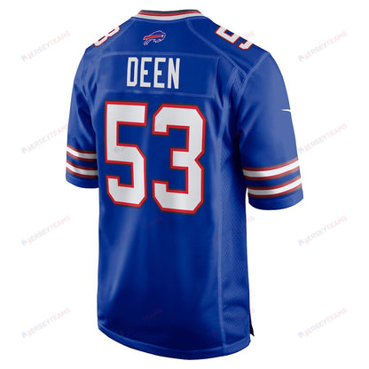 Branson Deen 53 Buffalo Bills Game Men Jersey - Royal