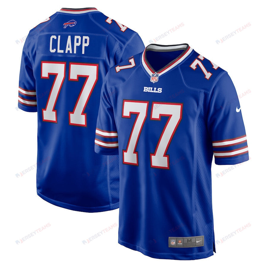 Will Clapp 77 Buffalo Bills Game Men Jersey - Royal