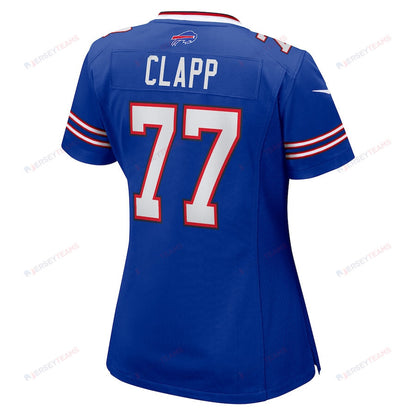 Will Clapp 77 Buffalo Bills Women's Game Jersey - Royal