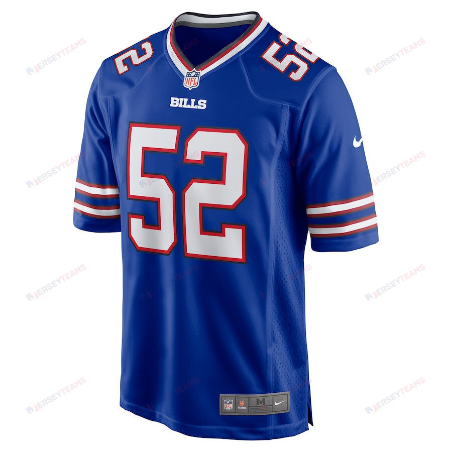 Nicholas Morrow 52 Buffalo Bills Game Men Jersey - Royal