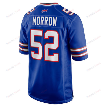 Nicholas Morrow 52 Buffalo Bills Game Men Jersey - Royal