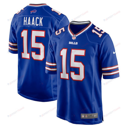 Matt Haack 15 Buffalo Bills Game Men Jersey - Royal