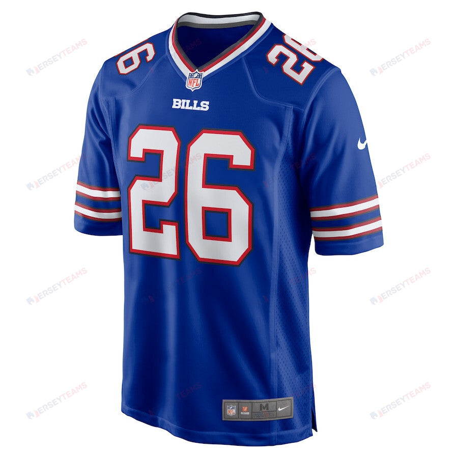 Ty Johnson 26 Buffalo Bills Game Men Jersey - Royal