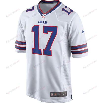 Josh Allen 17 Buffalo Bills Team Game Player Men Jersey - White
